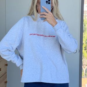 Long sleeve sweet shirt grey